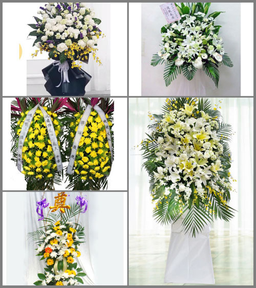 福建福州平潭县白青乡白事花篮预定